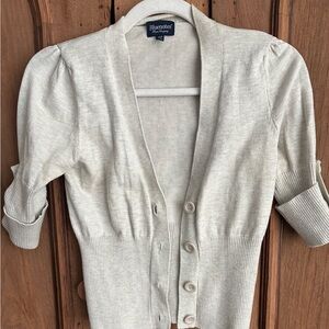 Bluenotes short sleeve cropped cardigan, Size small